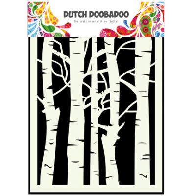 Dutch DooBaDoo Stencil - Birch Trees